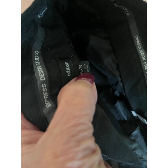 Express Editor black bootcut pants size‎ 4R Preppy vintage flat front washable - Picture 4 of 4